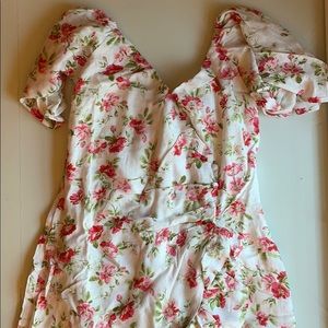 Floral print mini dress